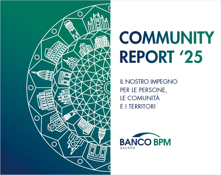 Copertina del Community Report 2025 di Gruppo Banco BPM