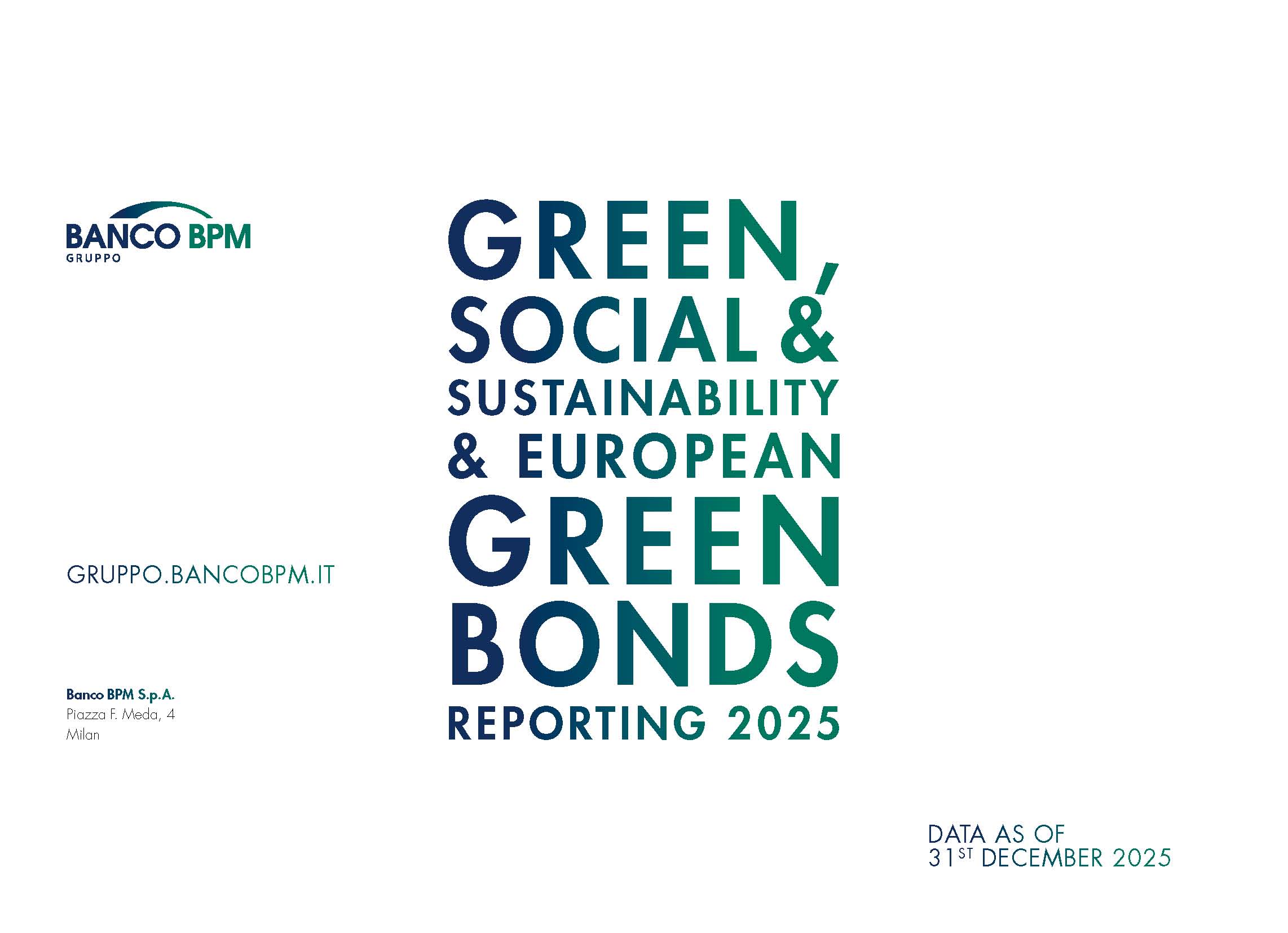 Green Social & Sustainability Bonds Reporting 2026 Pagina Green Social & Sustainability Bonds Reporting 2026 Pagina