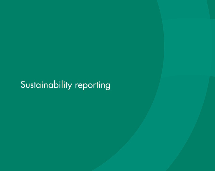 Cover of the Sustainability Reporting 2024